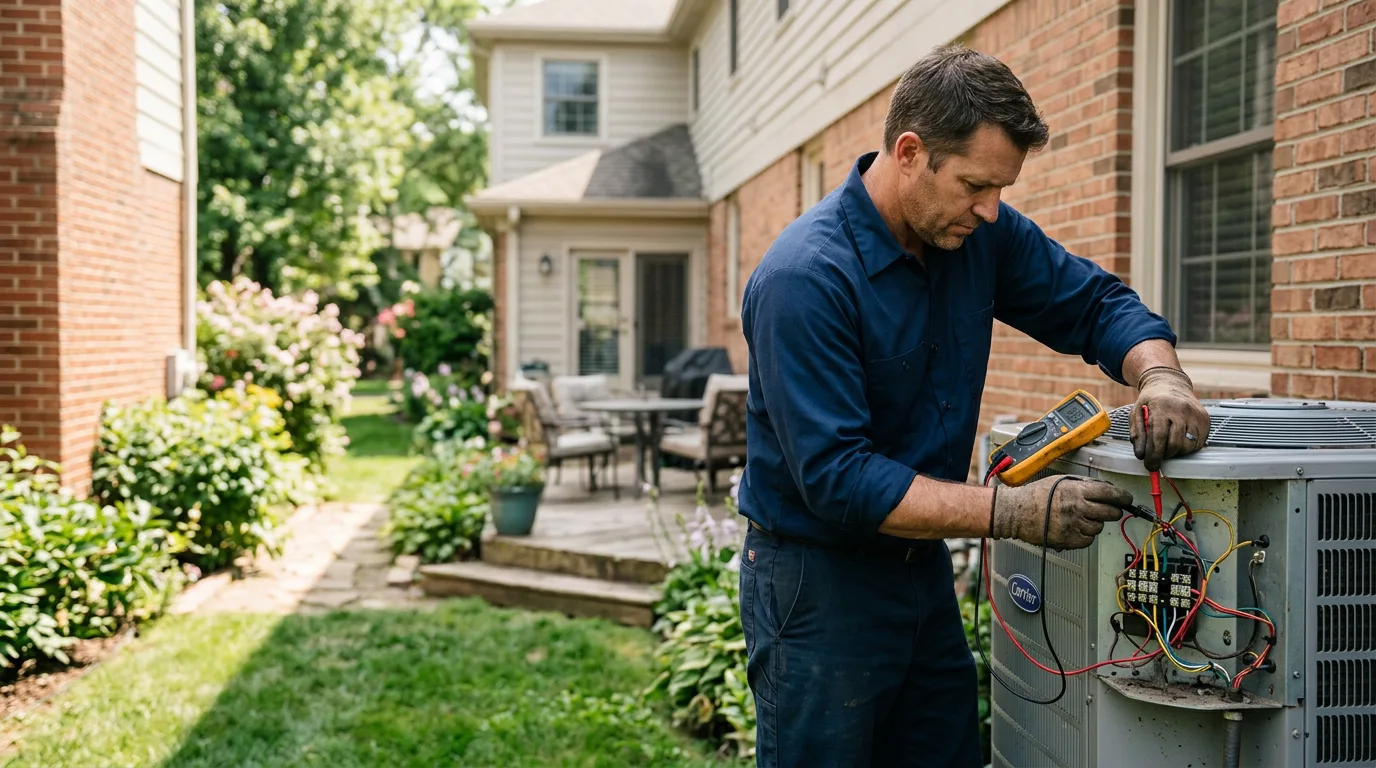 HVAC technician working near Arapahoe, NC